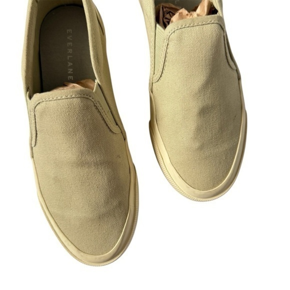 Everlane The Forever Canvas Slip-On Sneakers Green Unisex 5.5W / 4M